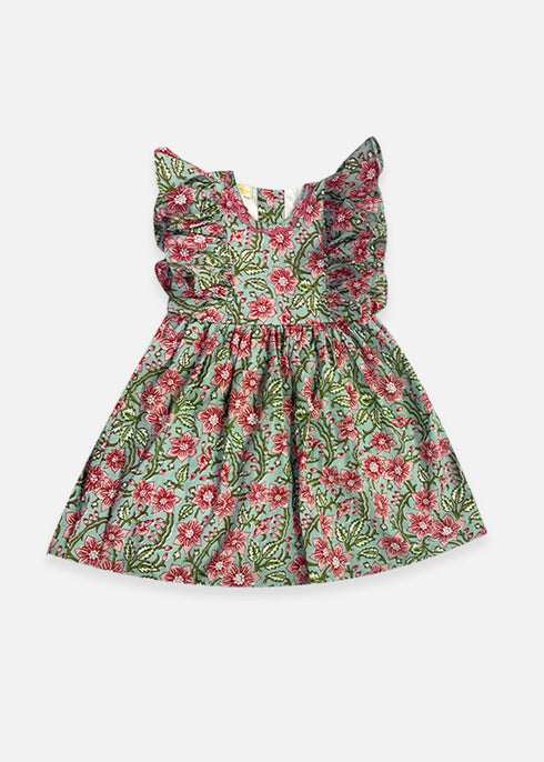 Sleeveless Frilly Dress For Girls